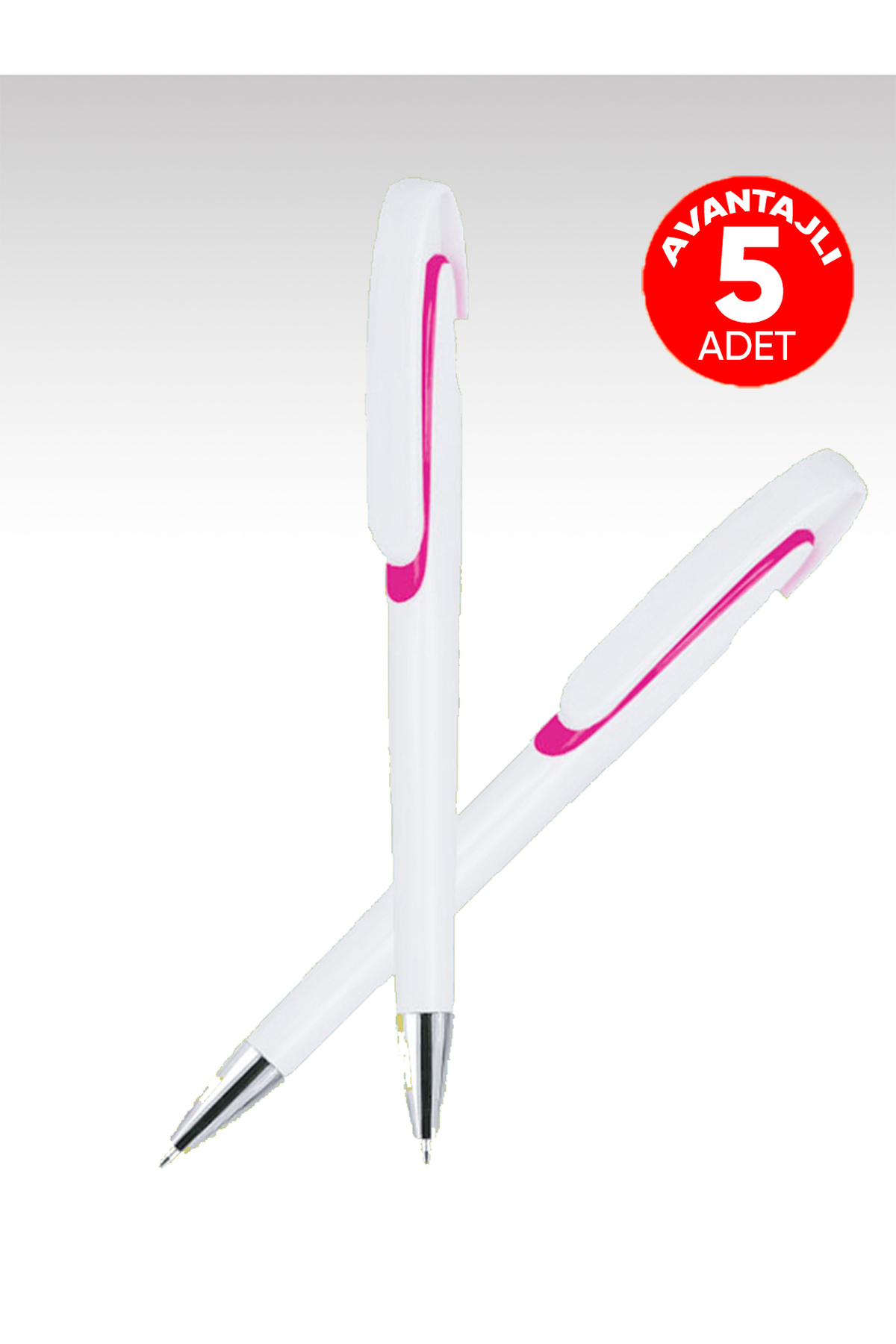 5 Pcs Ballpoint Pens with Blue Ink - Purple