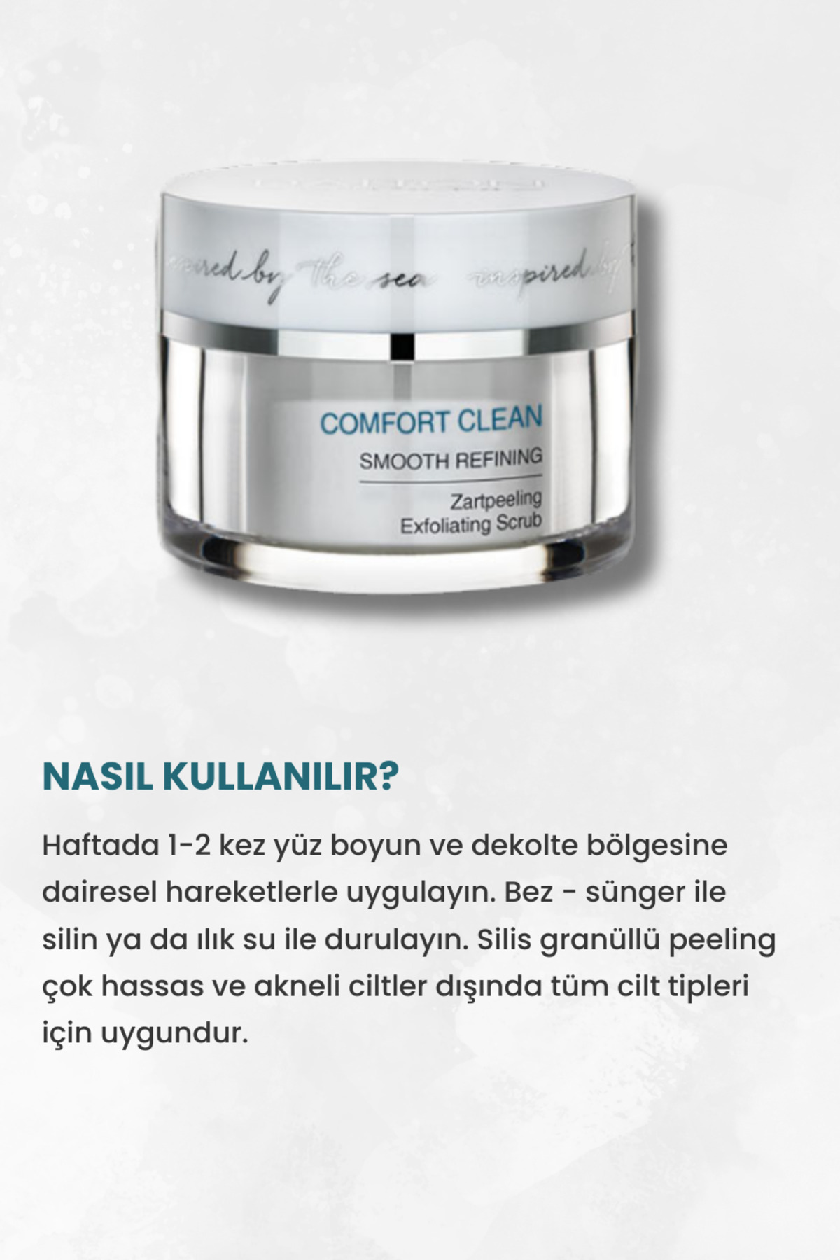Tüm Ciltler Için Canlandırıcı Ve Pürüzsüzleştirici Silis Granüllü Comfort Clean Arındırıcı Peeling — L5550350 — تصویر 4 از 6