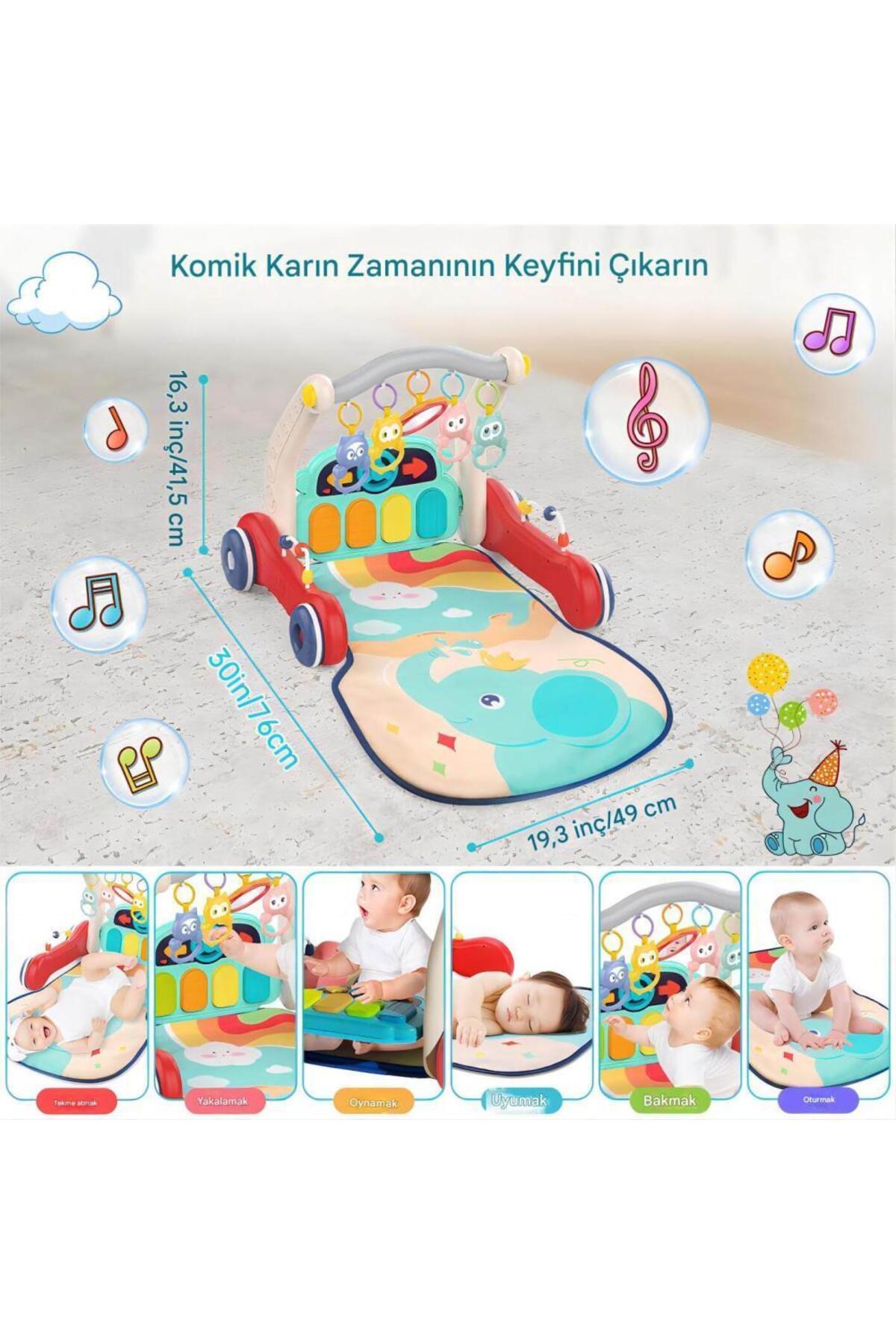 robokids 2‑in‑1 Gelişim Akıllı Yürüteç & Aktivite Masası | Müzikli & Işıklı, Ayarlanabilir Yükseklik fotoğrafı 7 (önizleme)