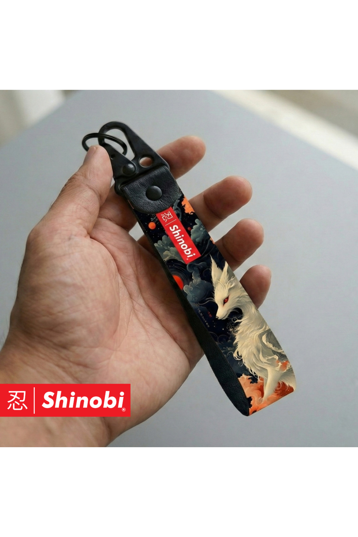 Sunobi Keychain u1 Shinobi Kitsune Keychain - Mitoloji manga kancalı kumaş anahtarlık ...