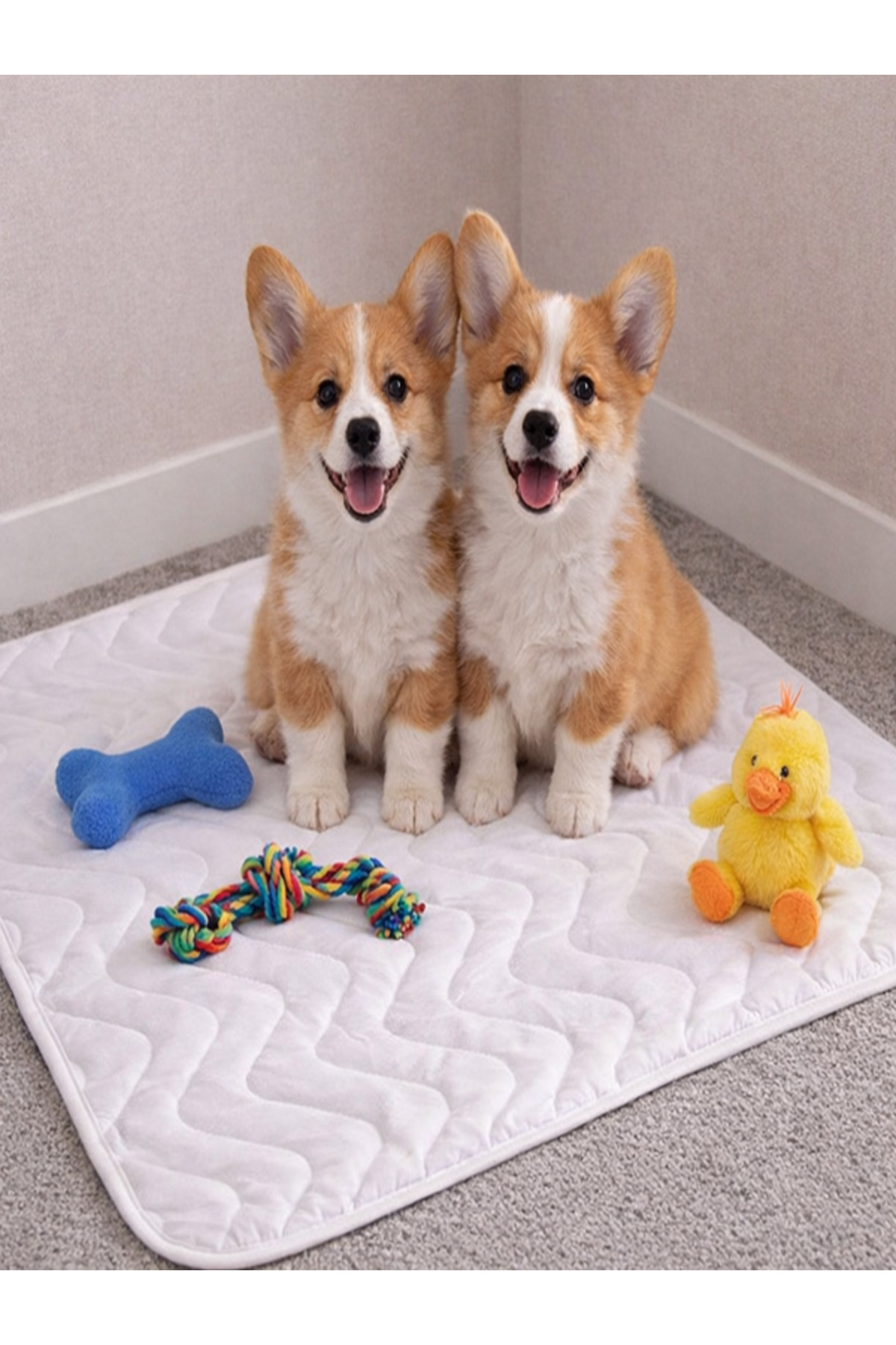 SUVAY Kedi Köpek Tavşan Çiş Pedi | Sıvı Geçirmez Yıkanabilir Emici | Hasta Bebek Alezi | 4 Ebat fotoğrafı 4 (önizleme)