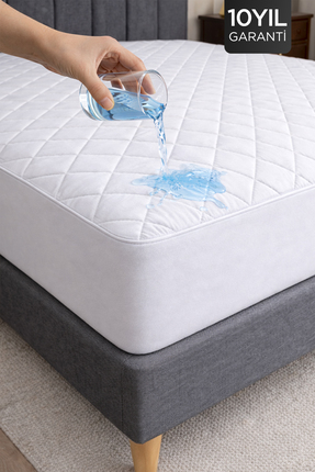 Dream Time Kapitone Fitted Su Sıvı Geçirmez Full Kenar Yatak Koruyucu Alez | ...