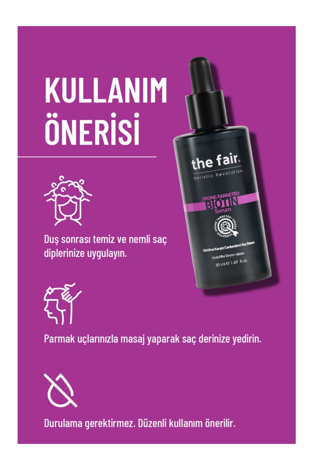 the fair. Dökülme Ve Kırılma Karşıtı Vegan Saç Bakım Seti 100 ml — COSMOPERA/2021/1922 — تصویر 6 از 9