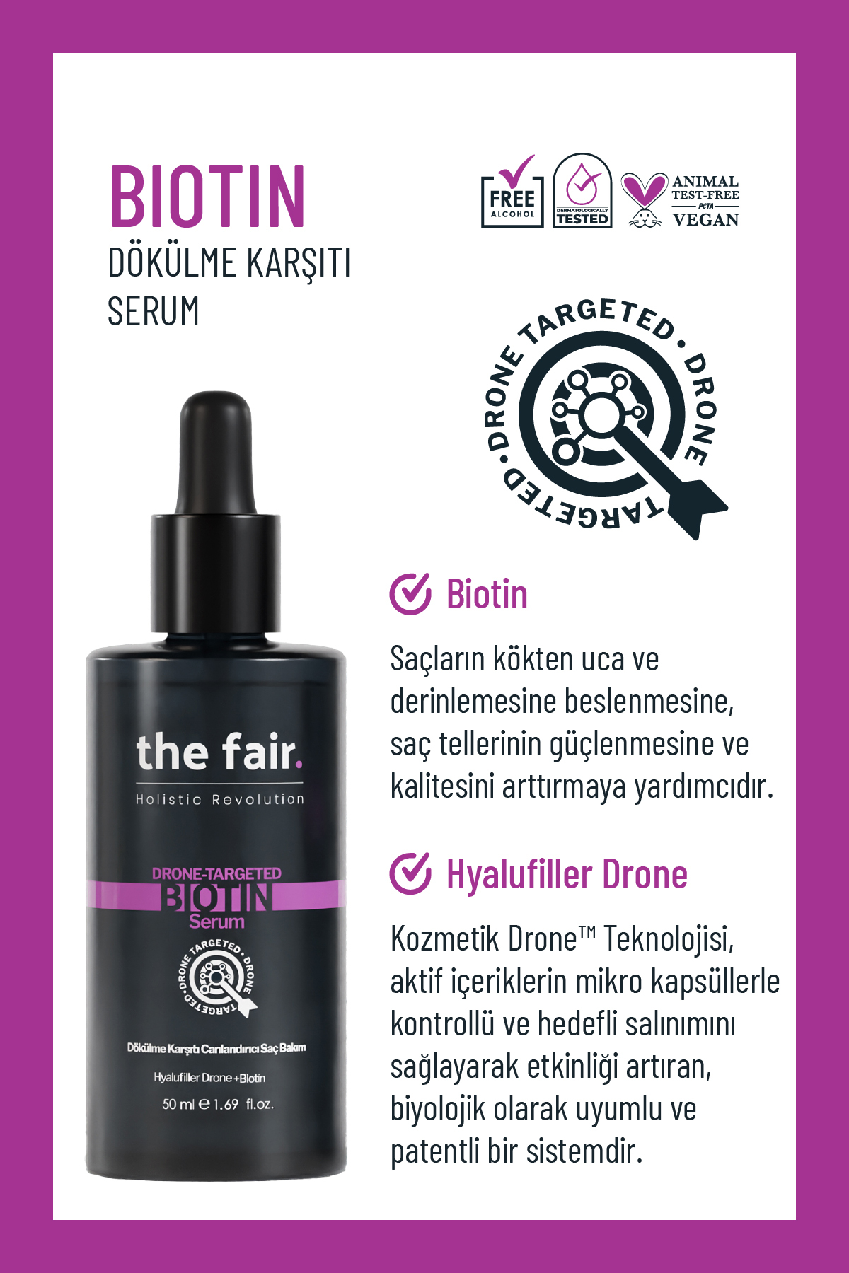 the fair. Dökülme Ve Kırılma Karşıtı Vegan Saç Bakım Seti 100 ml — COSMOPERA/2021/1922 — تصویر 3 از 9