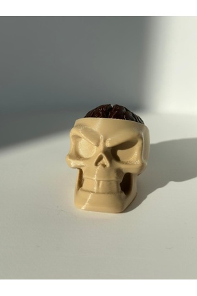 HW3D 3D Kafatası Özel Tasarım Clicker Anahtarlık | Dark & Koleksiyonluk Model...