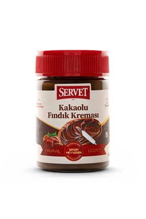 BERCEKIZ SERVET ŞEKERLEME Şekeri Meyveden Kakaolu Fındık Kreması 315 gr