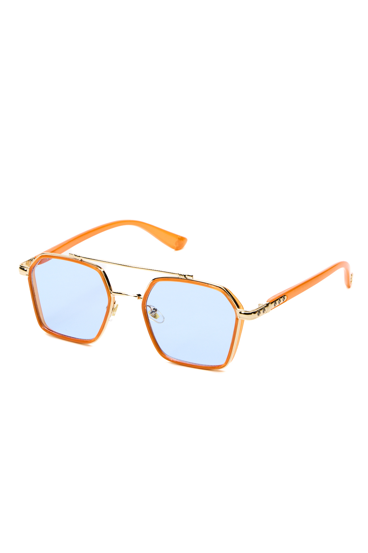 Chunky Frame Ecs Unisex Mavi Cam Turuncu Çerçeve Unısex Uv400 Filtreli Ultra Hafif Güneş Gözlüğü görsel 4