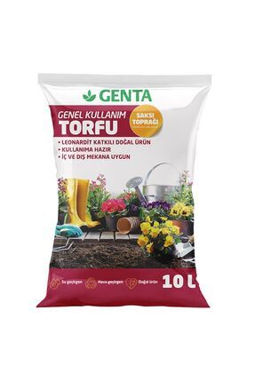 Genta Genel Kullanım Torfu Saksı Toprağı 10 Lt