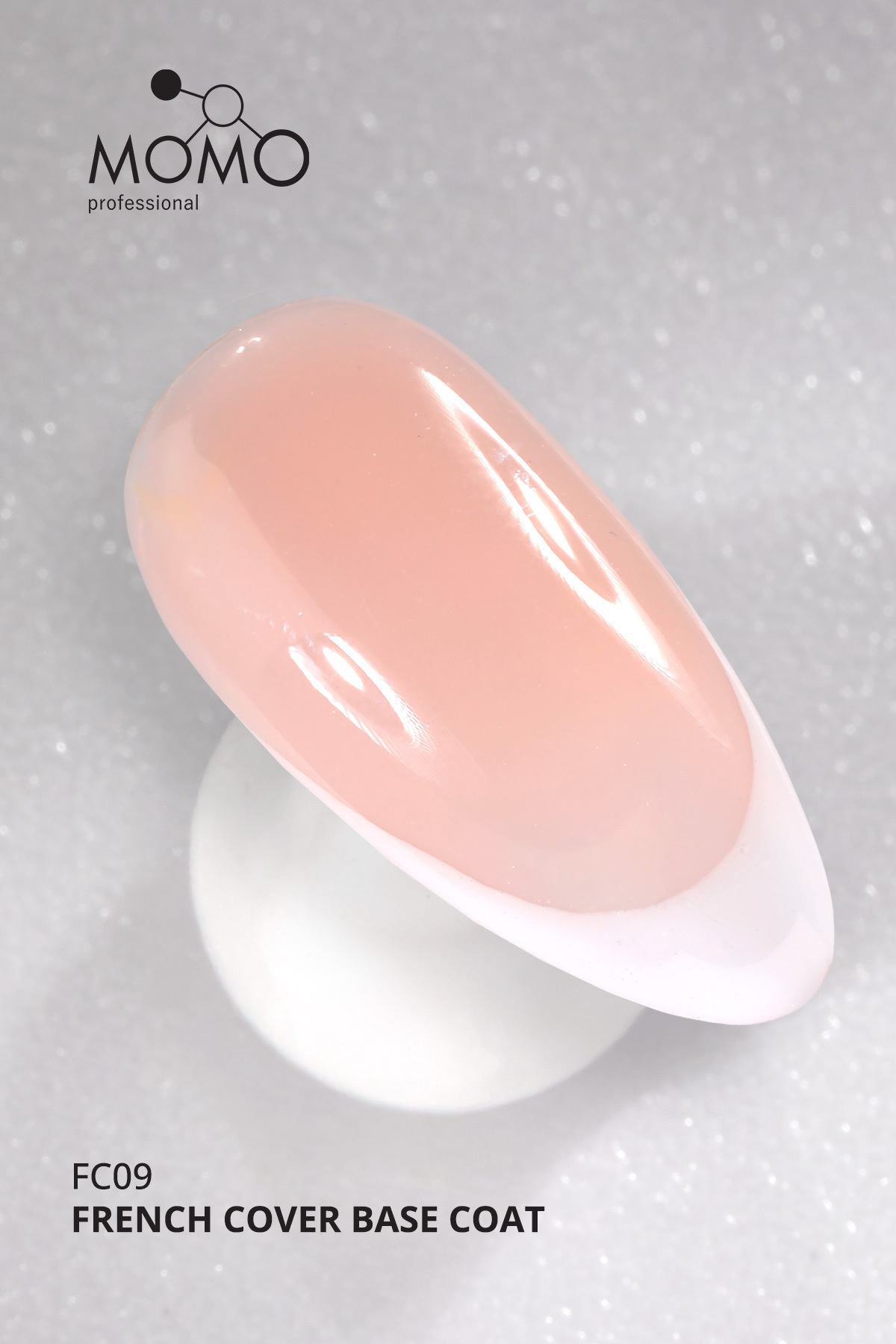 French Cover Rubber Base Coat Fc09, Pudra, 10 ml, TPO- FREE — صورتی 8860101A11S09FC01 — تصویر 2 از 8