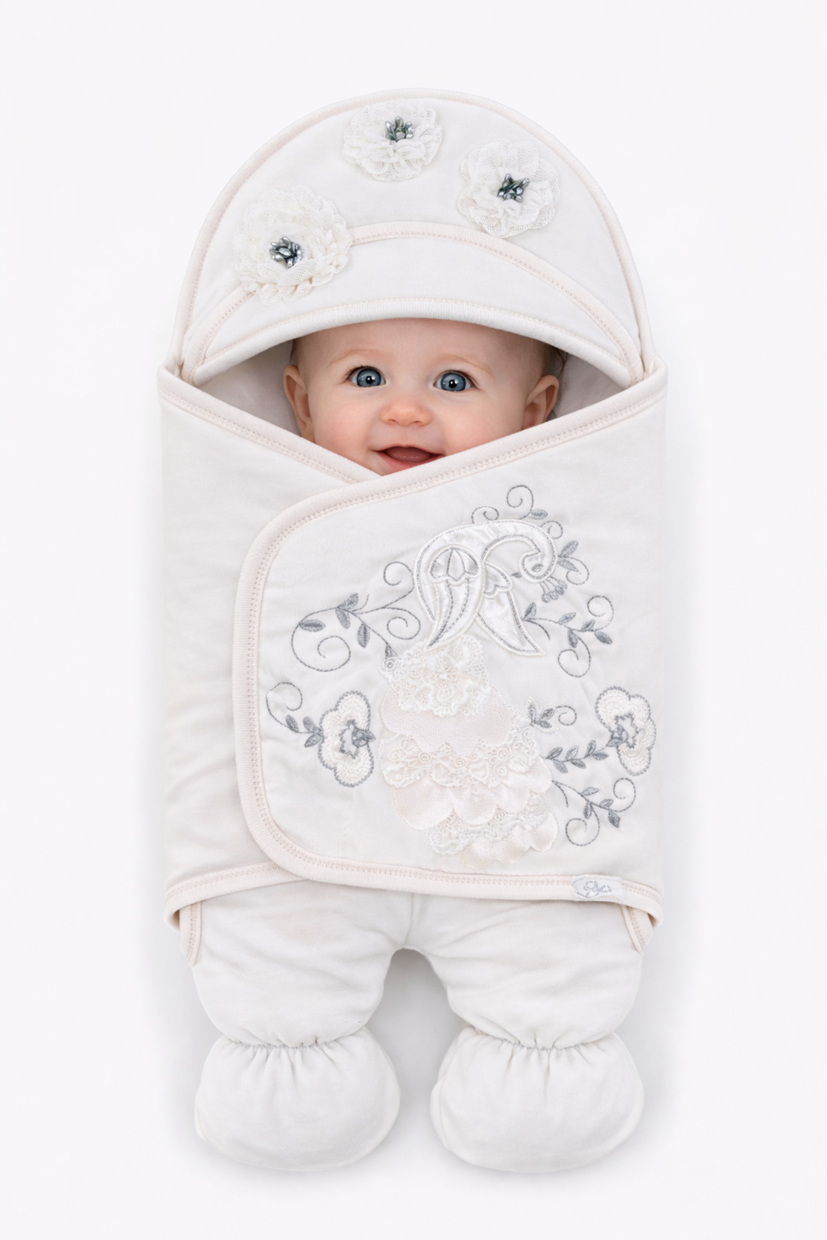 Tomuycuk Bebek Kundağı Unisex Bebek Dış Kundak Battaniyesi Uyku Tulumu Hastane Çıkışı Kundak Battaniye fotoğrafı 3 (önizleme)