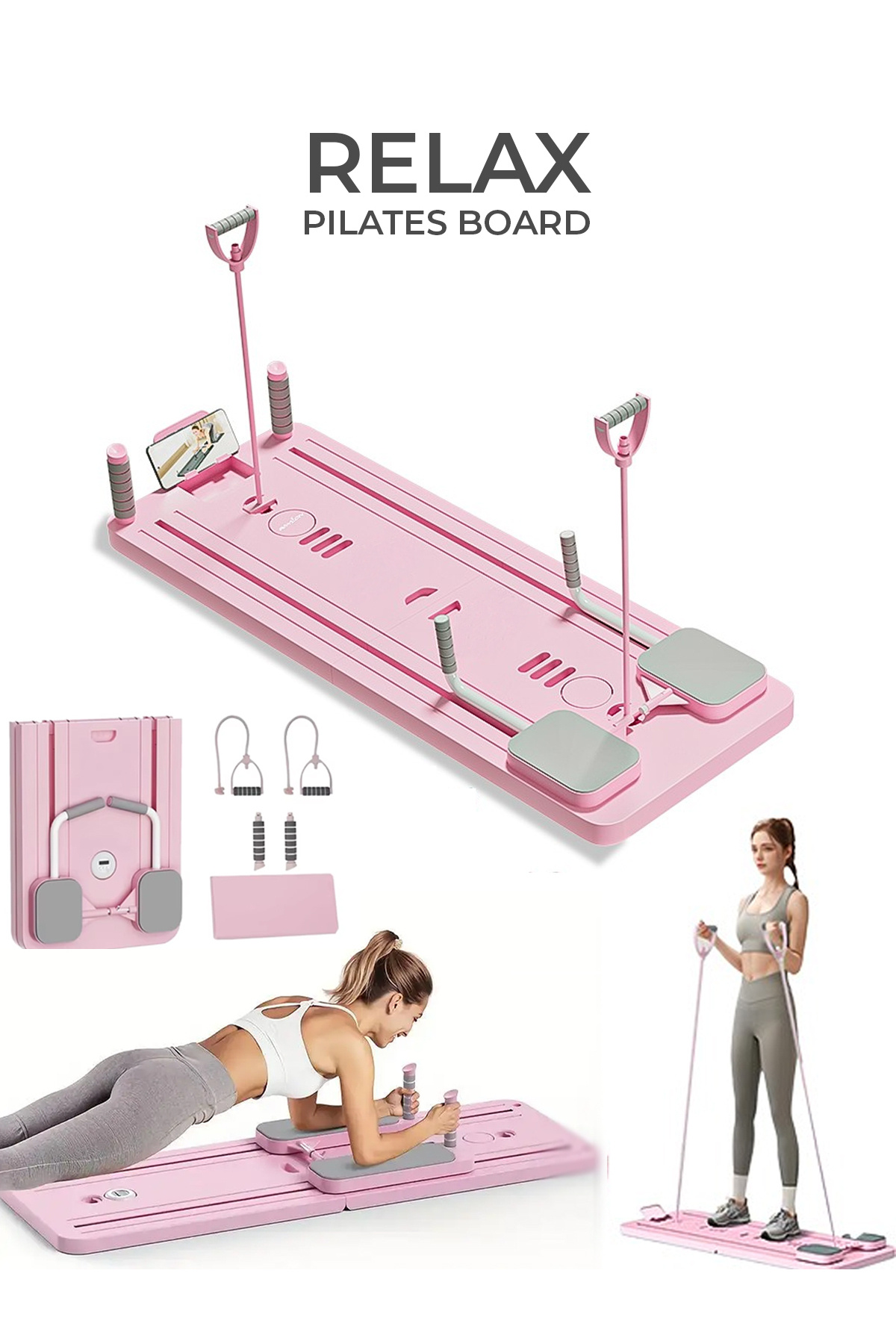 Foldable Multifunctional Pilates Reformer Board – Whole Body Exerciser