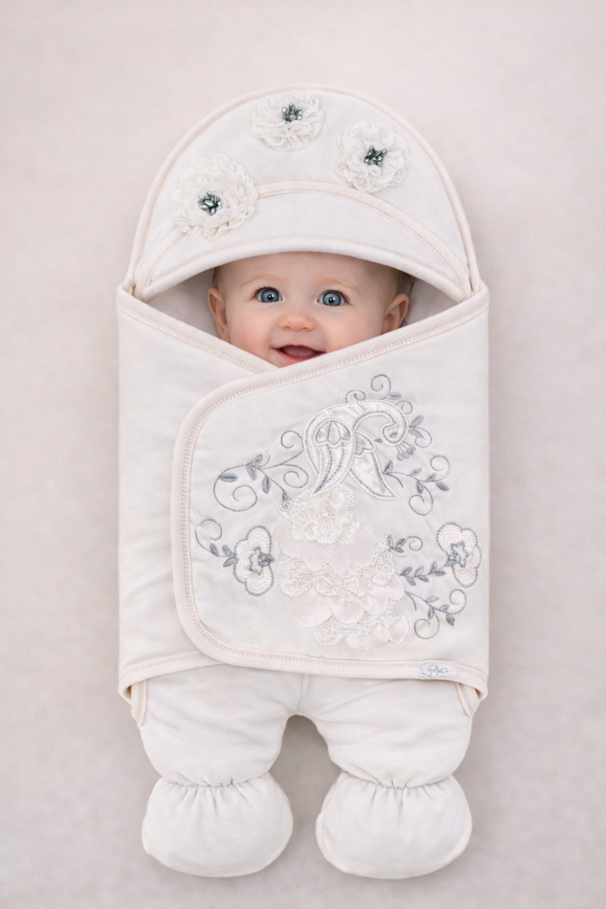 Tomuycuk Bebek Kundağı Unisex Bebek Dış Kundak Battaniyesi Uyku Tulumu Hastane Çıkışı Kundak Battaniye fotoğrafı 2 (önizleme)