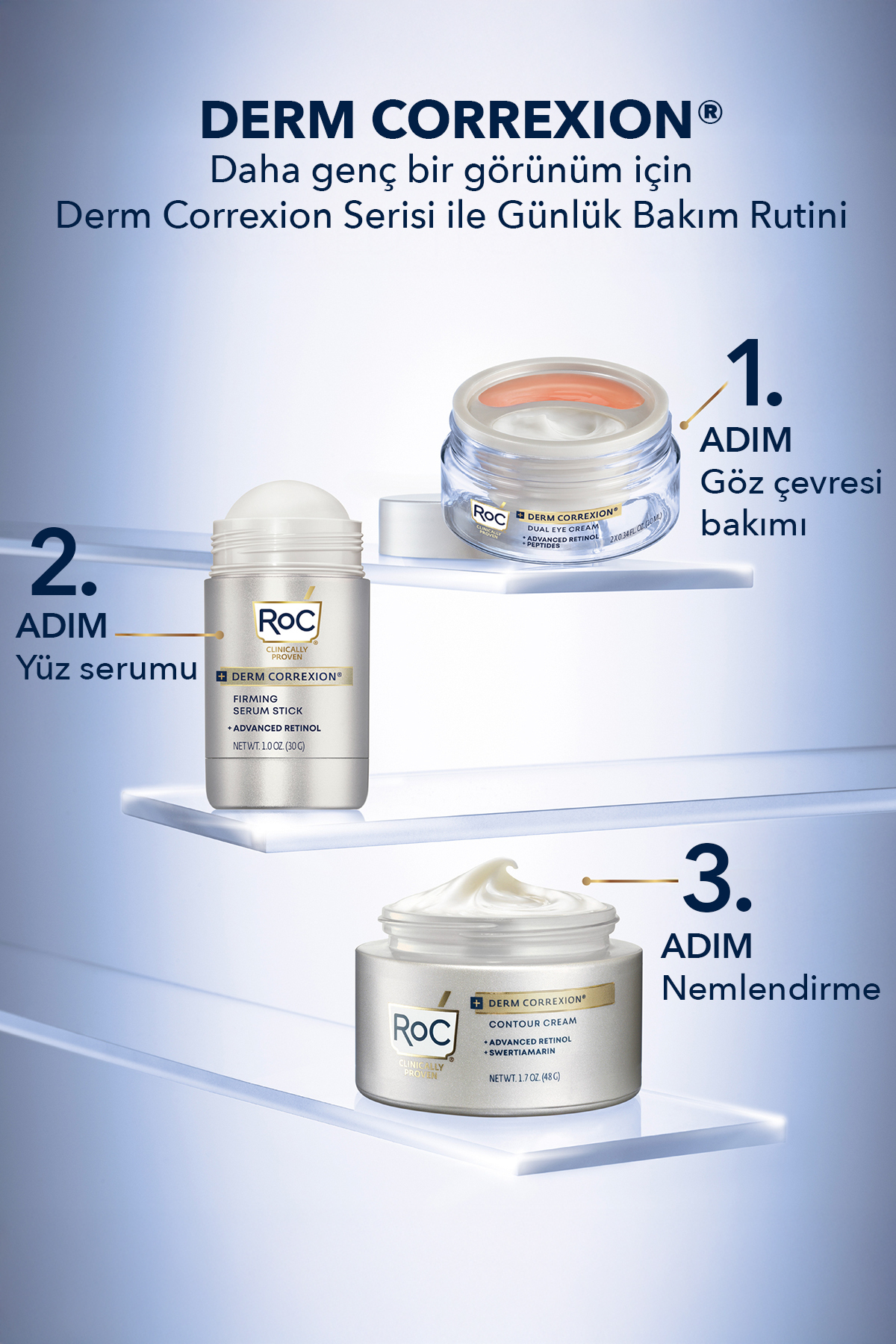 Derm Correxion Retinol + Swertiamarin Yüz Kontürü ve Boynu Sıkılaştırıcı Krem 50 ml — 211005700 — تصویر 6 از 8