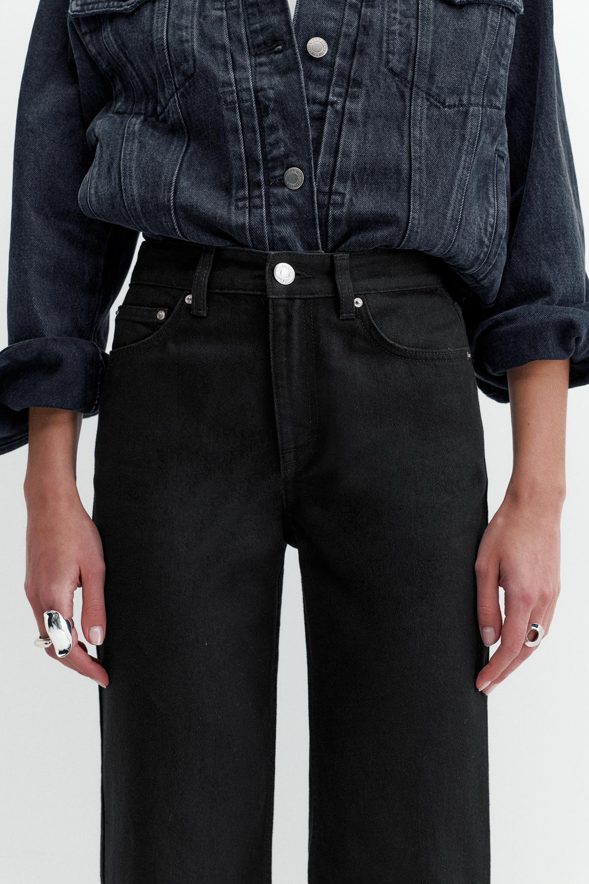 Pull & Bear  Bol paça straight fit jean - Görsel 6