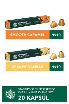 Starbucks Nespresso Uyumlu Aromalı Kapsül Kahve Tanışma Seti 20'li (karamel &...