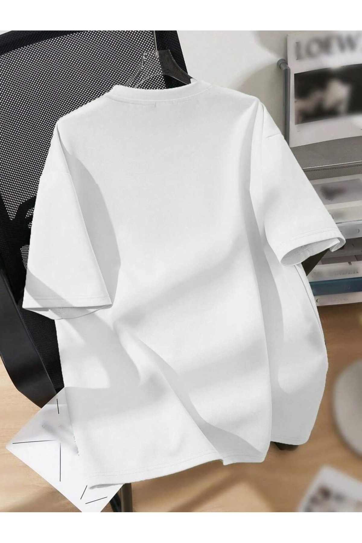 uyguntarz  Unisex Kalp Baskılı Tasarım Tshirt - Görsel 2