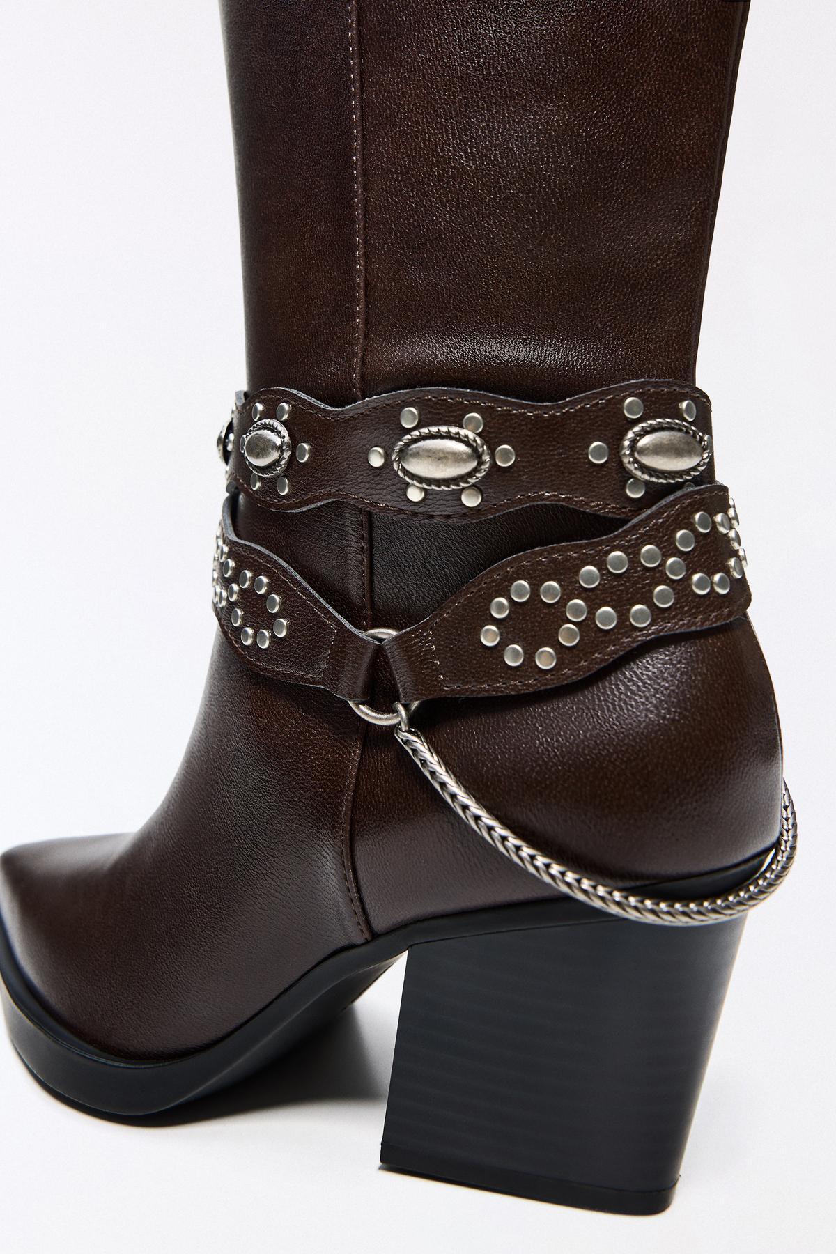 Bershka  Kovboy topuklu bot - Görsel 5