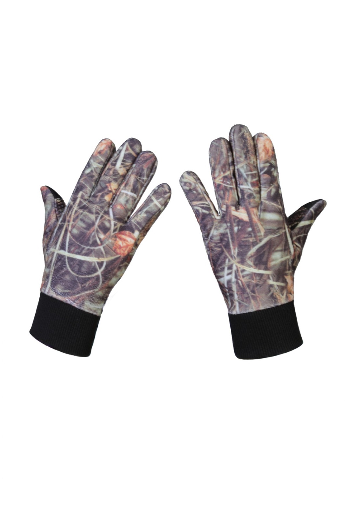 dkmoutdoor Sazlık Unisex Avcı Ve Atış Eldiveni Kamuflaj Desenli Dokunmatik Ekran Uyumlu Kaymaz taban görsel 5