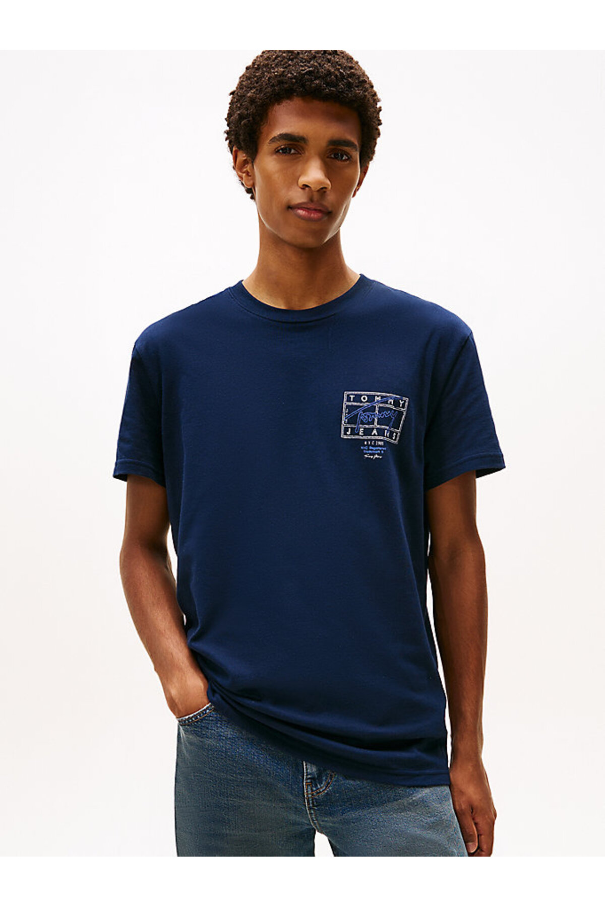 تامی هیلفیگر تی شرت مردانه طرح TJM Regular Sign Spray SS