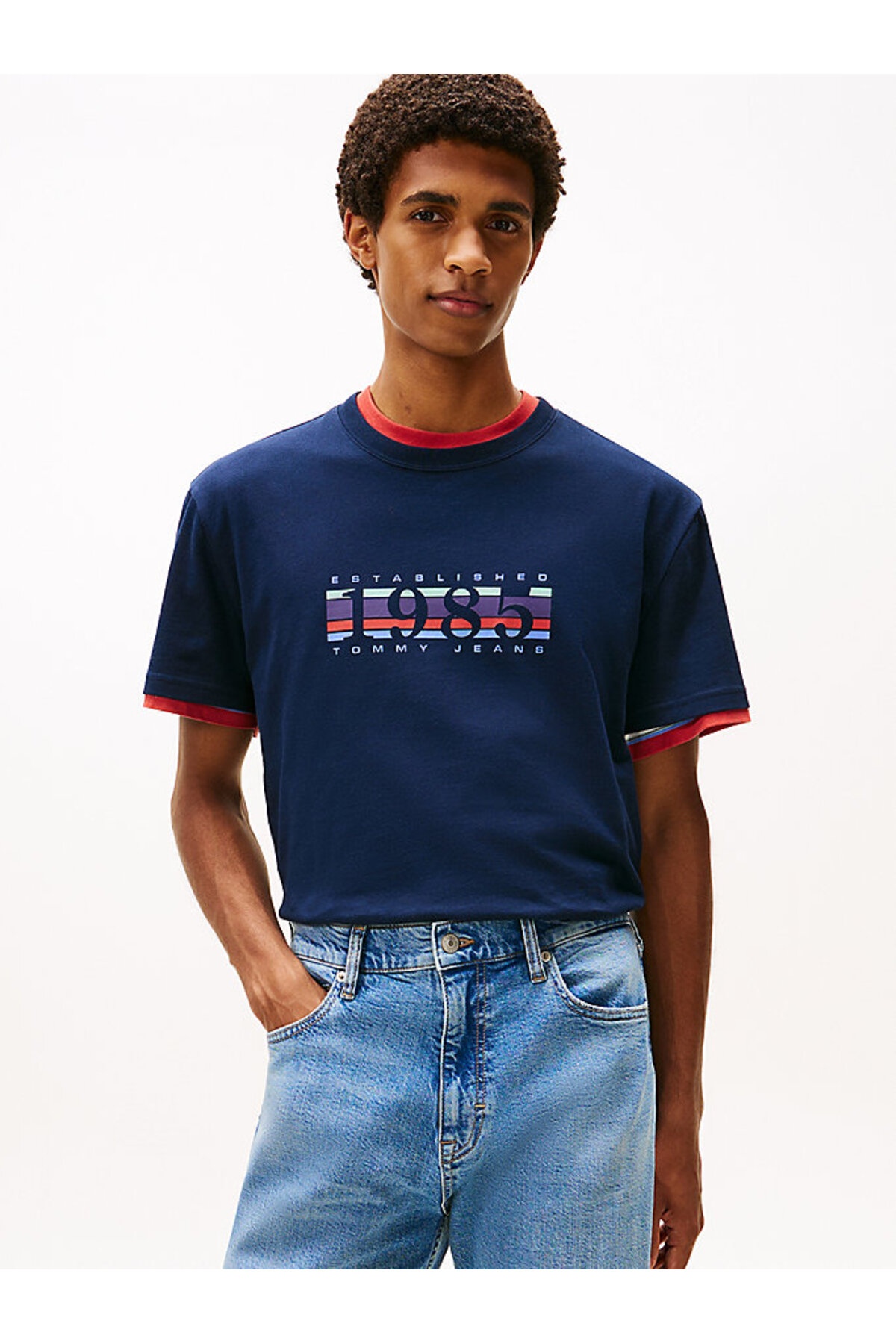 تامی هیلفیگر تی شرت مردانه طرح TJM Regular 1985 DNA Graphic SS