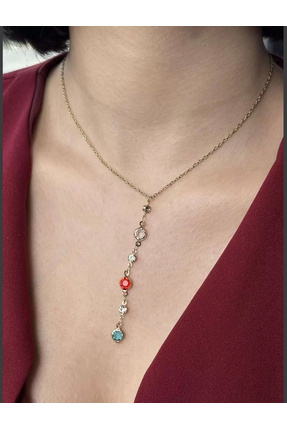 VURAL BİJUTERİ Gold y kolye kalpli