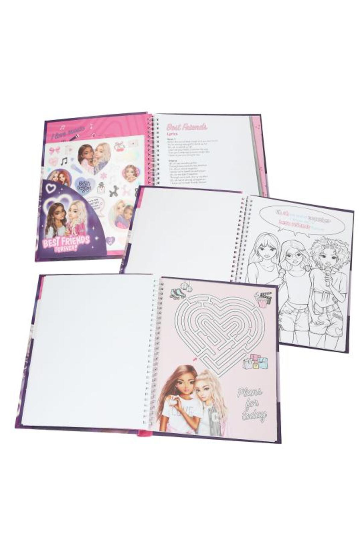 Top Model TOPModel MY BFF LED ve Sesli Boyama Defteri | Stickerlı, Işıklı Kapak, En İyi Arkadaşlar fotoğrafı 5 (önizleme)
