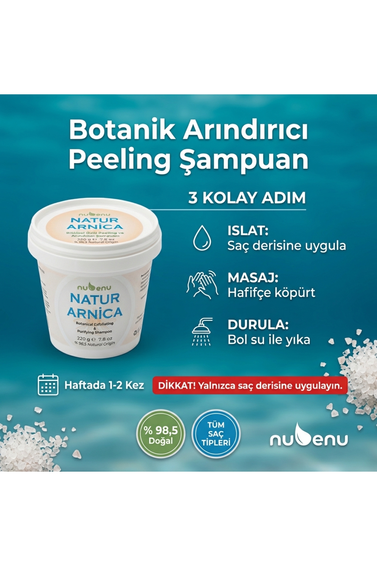 NATURARNİCA SAÇ DERİSİ PEELİNG VE ARINDIRICI ŞAMPUAN — 04 — تصویر 8 از 8