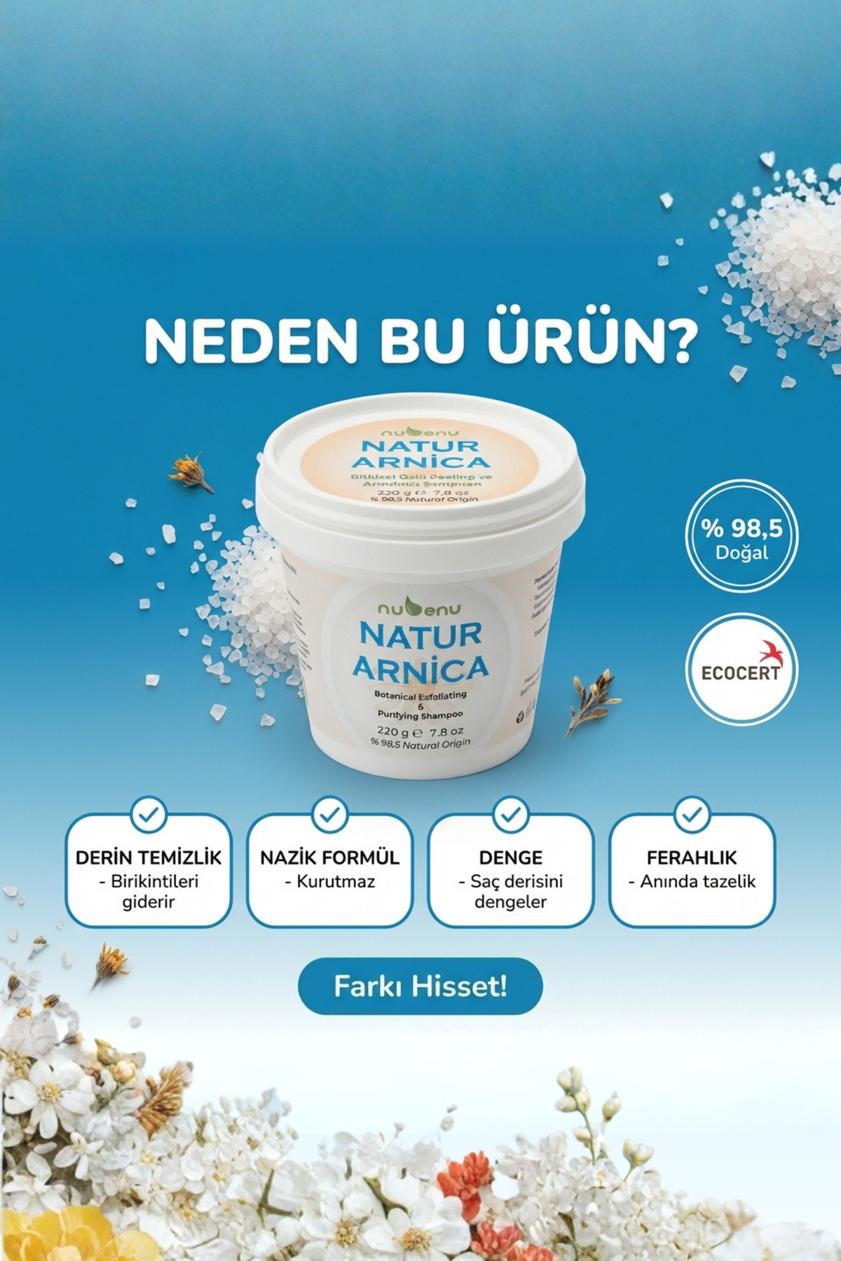 NATURARNİCA SAÇ DERİSİ PEELİNG VE ARINDIRICI ŞAMPUAN — 04 — تصویر 5 از 8