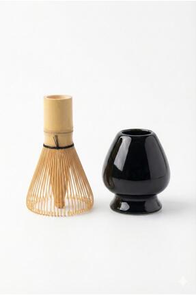 Aquasedna 2'li Matcha Hazırlama Seti - Bambu Whisk Çırpıcı ve Şekil Koruyucu ...
