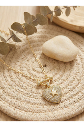 SURIA Sevgililer Günü Özel Hediye Kutulu Kadın Kalp Yıldız Detay Parlak Taşlı...