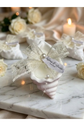 Atelierhüda 30’lu Deniz Kabuğu Mum Hediyelik – Söz, Nişan, Nikah, Düğün, Özel...