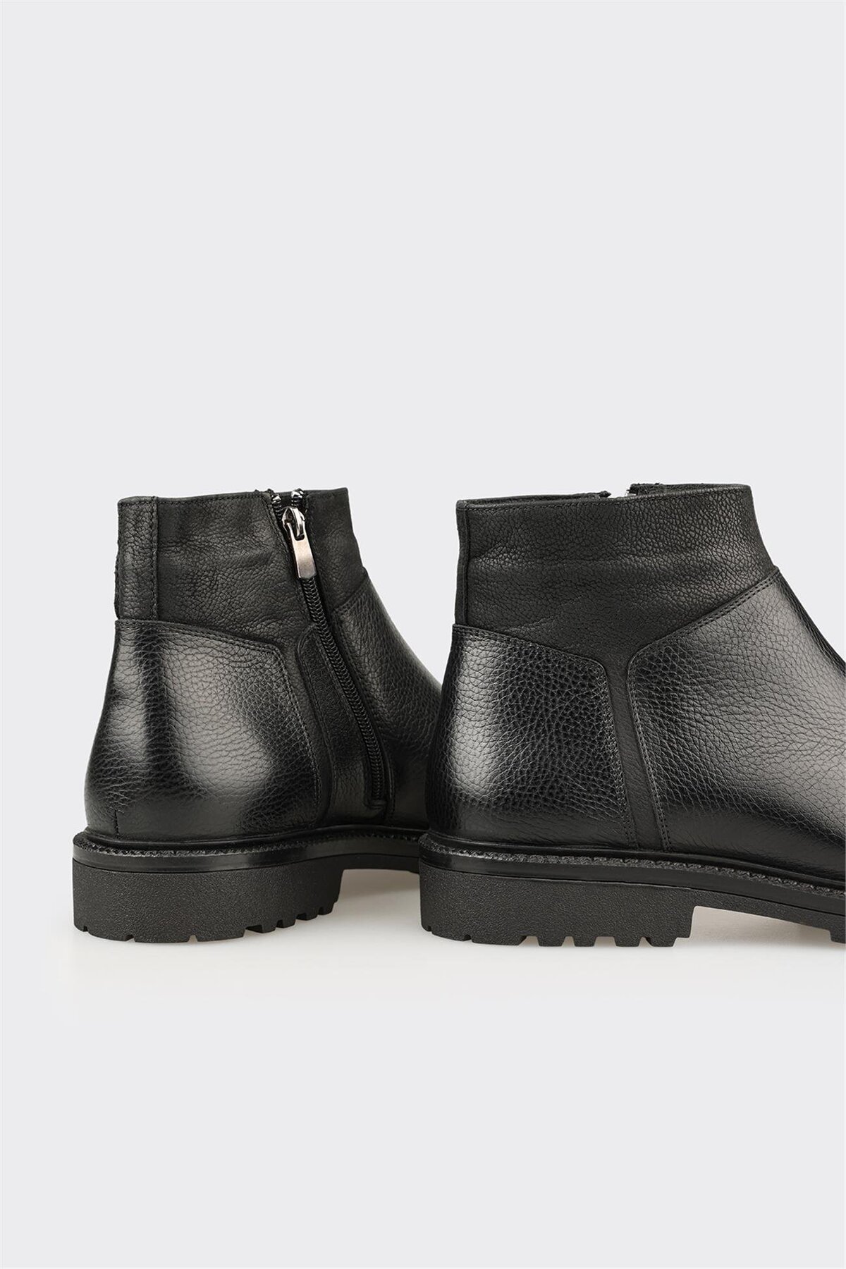 Elle Shoes Siyah Deri Erkek Günlük Bot görsel 4