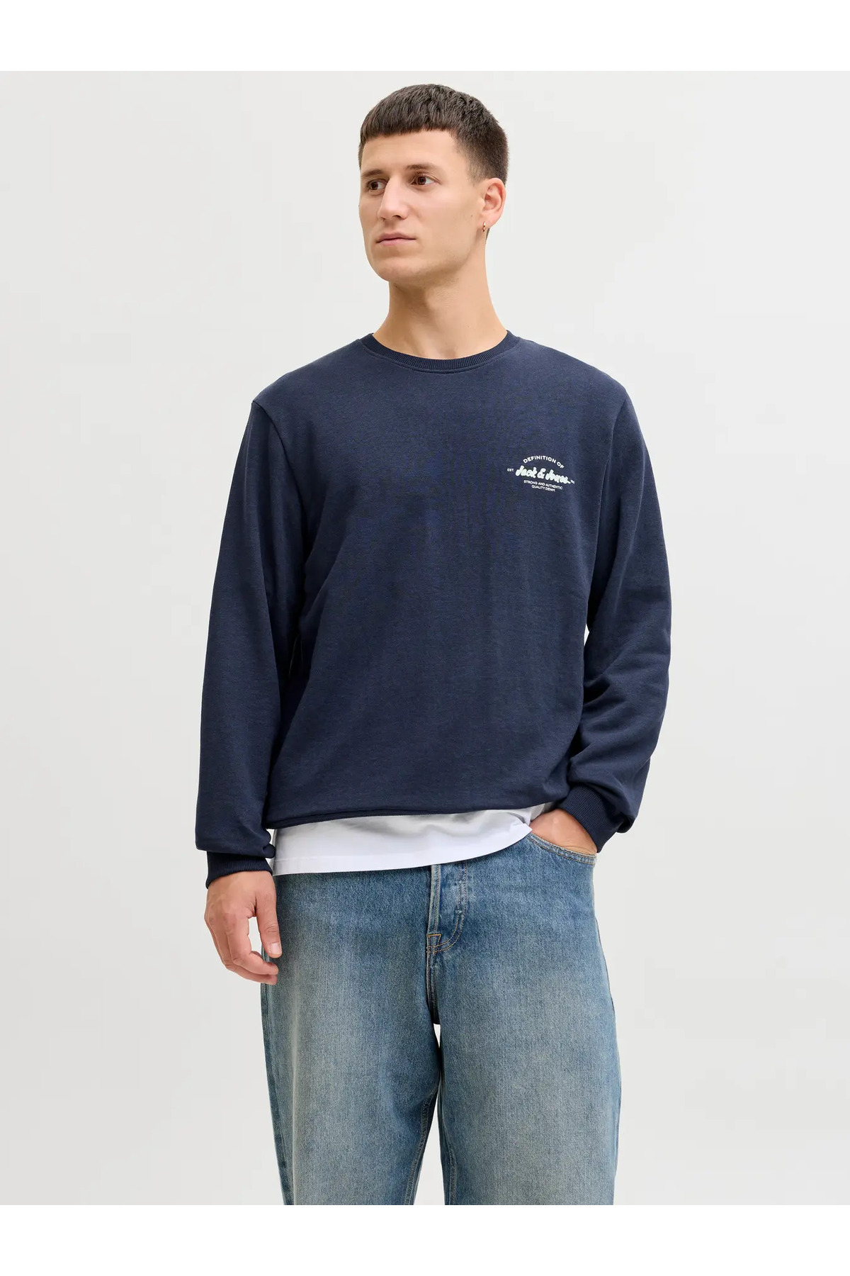 سویشرت مردانه راسته آستین استاندارد | جک اند جونز Jack & Jones 12288383 - تصویر 2