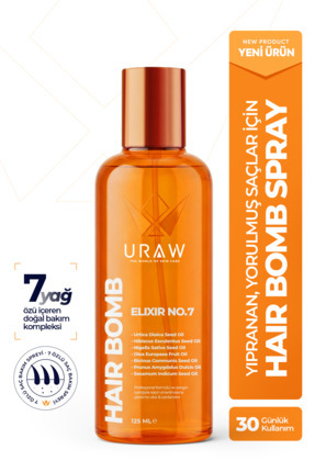 Uraw Hair Bomb | Yeniden Yapılandırıcı ve Besleyici Saç Bakım Yağı