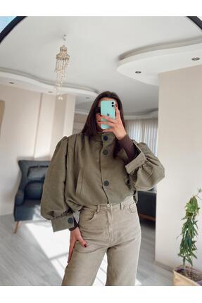 Hacer Balcı Astarlı Süet Bomber Mont