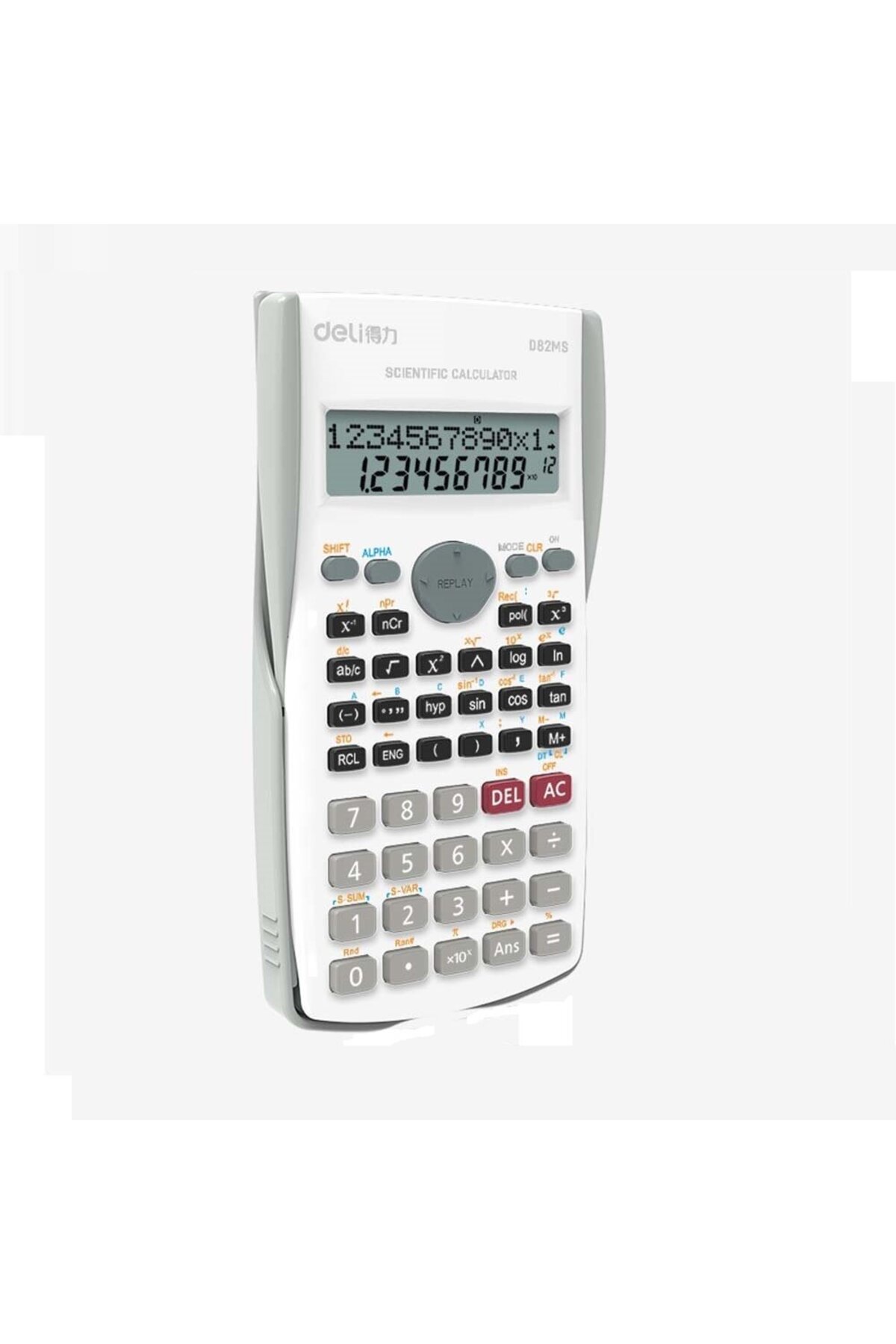 Deli Bilimsel Hesap Makinesi 240F-10+2 Digits Beyaz D82MS