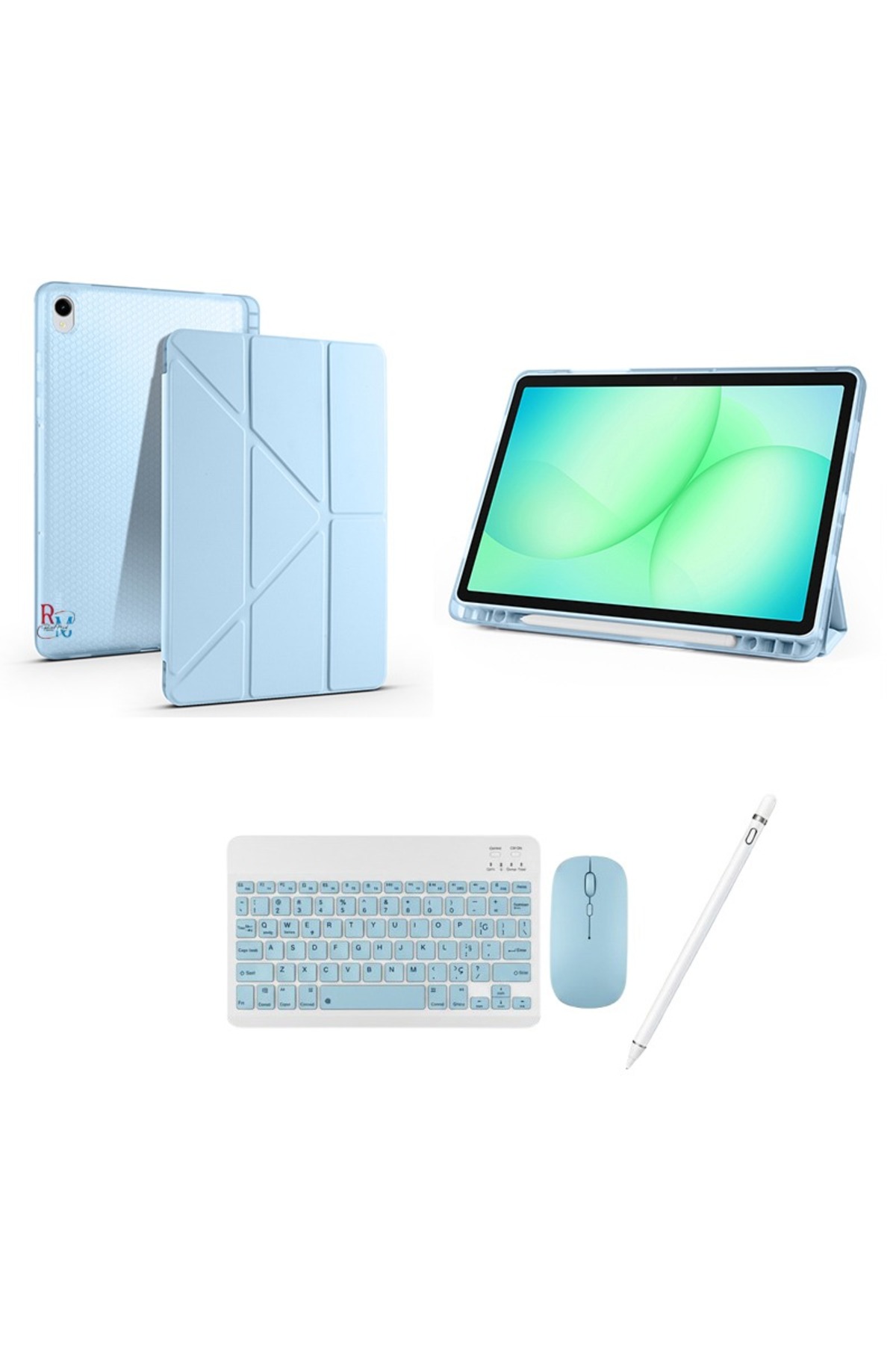 Stand Case Keyboard Mouse and Touch Pen Set Compatible with Samsung Galaxy Tab S11 Sm-X730 11"