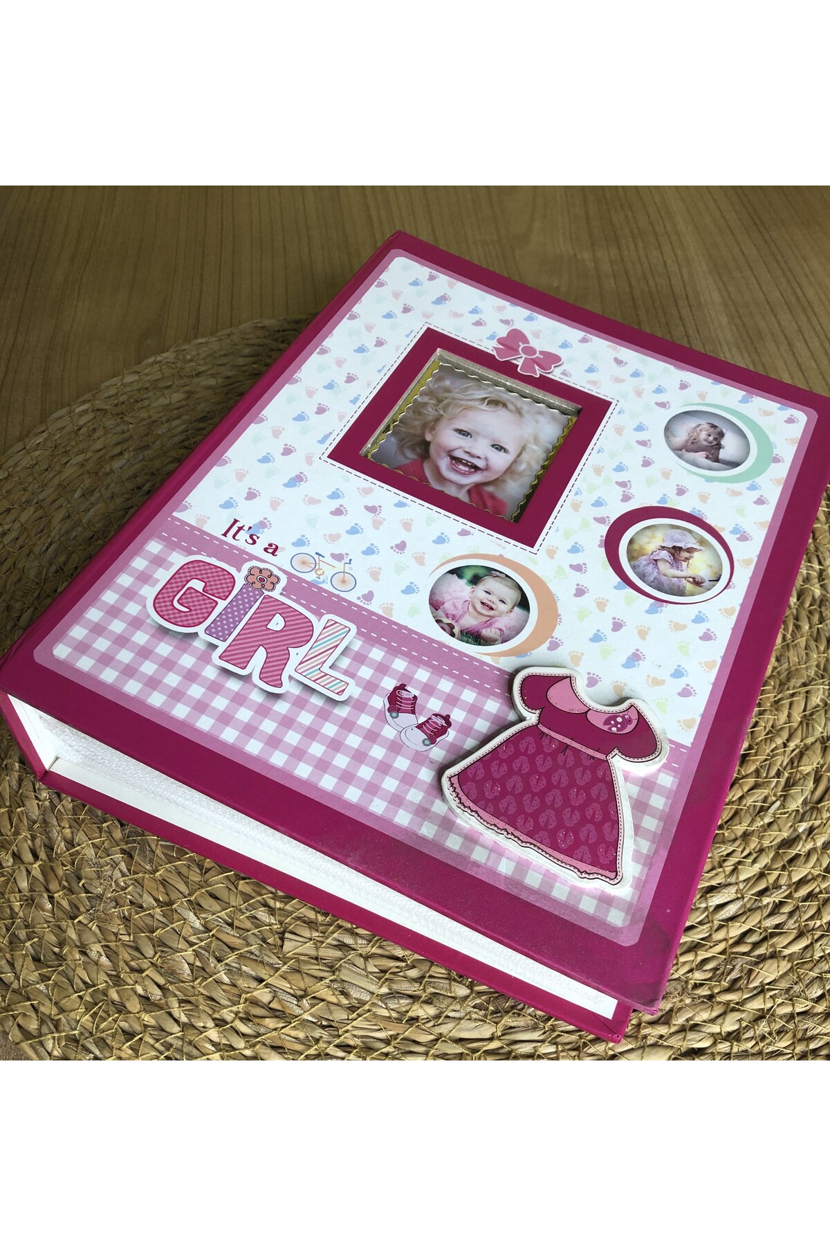 Aledo 10x15cm 200'lük Kız Bebek Desenli Fotoğraf Albümü ALD-PP46200-3 Pembe fotoğrafı 3 (önizleme)