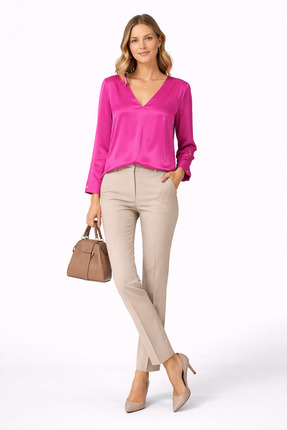 NAR ÇİÇEĞİ GİYİM Saten Bluz