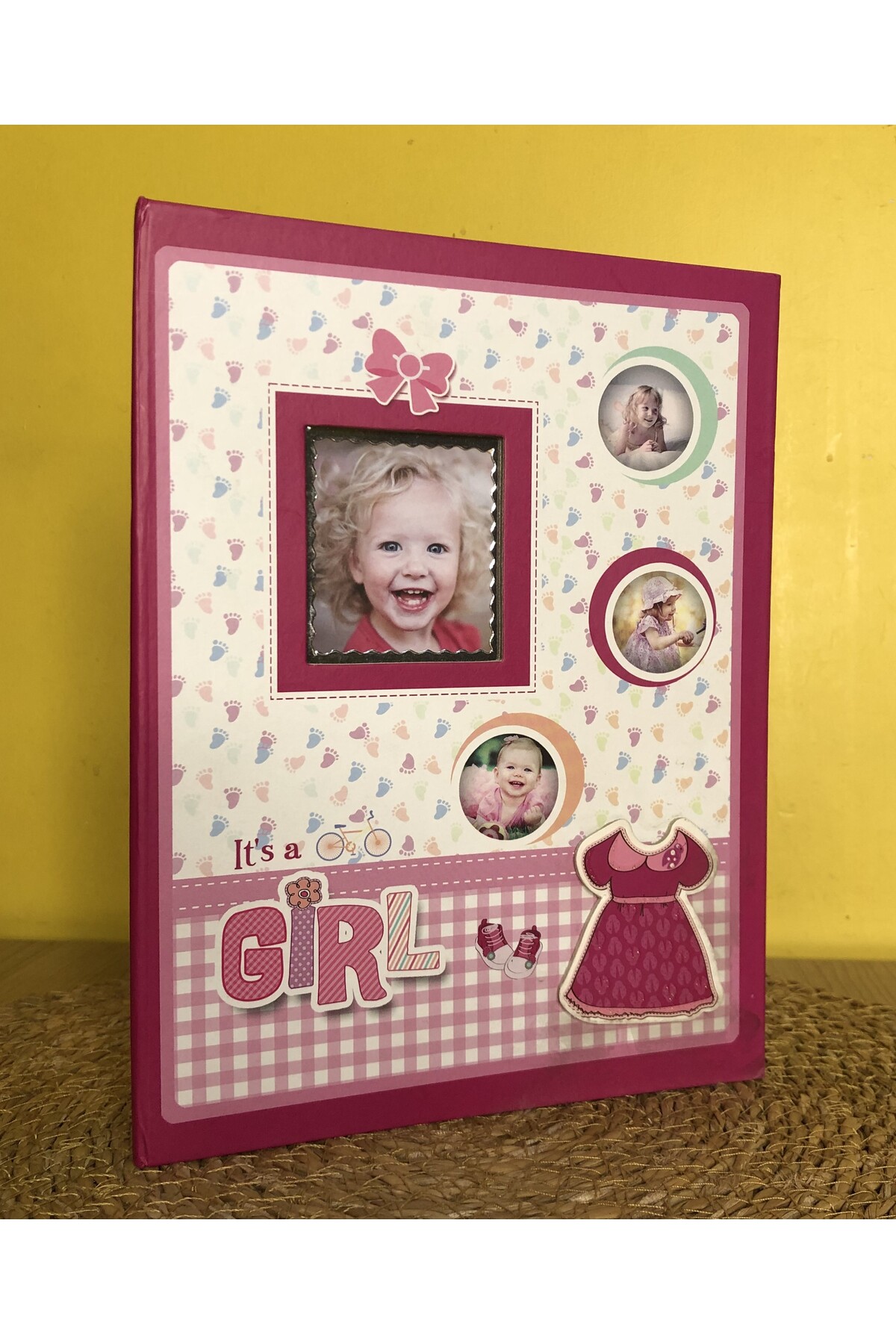 Aledo 10x15cm 200'lük Kız Bebek Desenli Fotoğraf Albümü ALD-PP46200-3 Pembe fotoğrafı 4 (önizleme)
