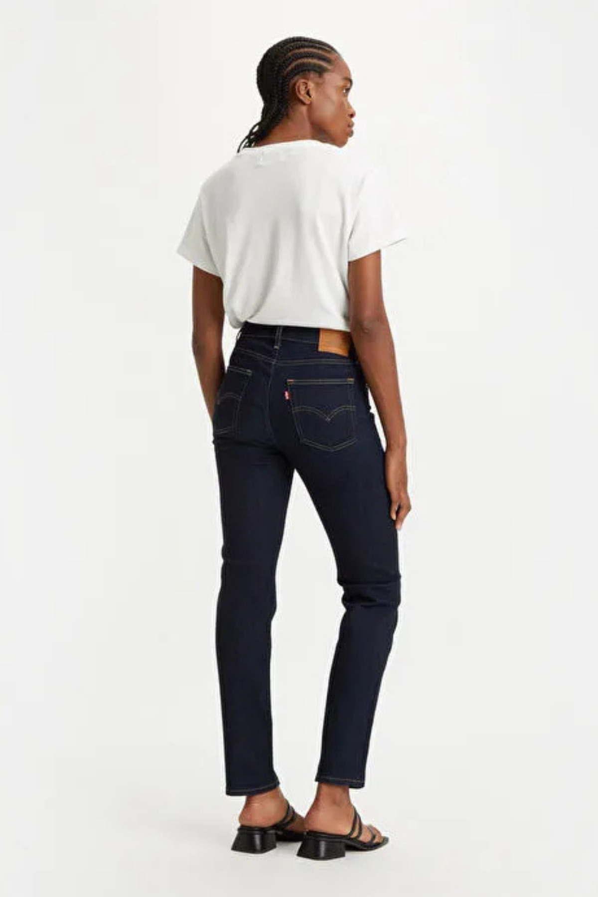Levi's  724 High Rise Straight Tk Overheard Her Dark Indigo Kadın Jean - Görsel 2