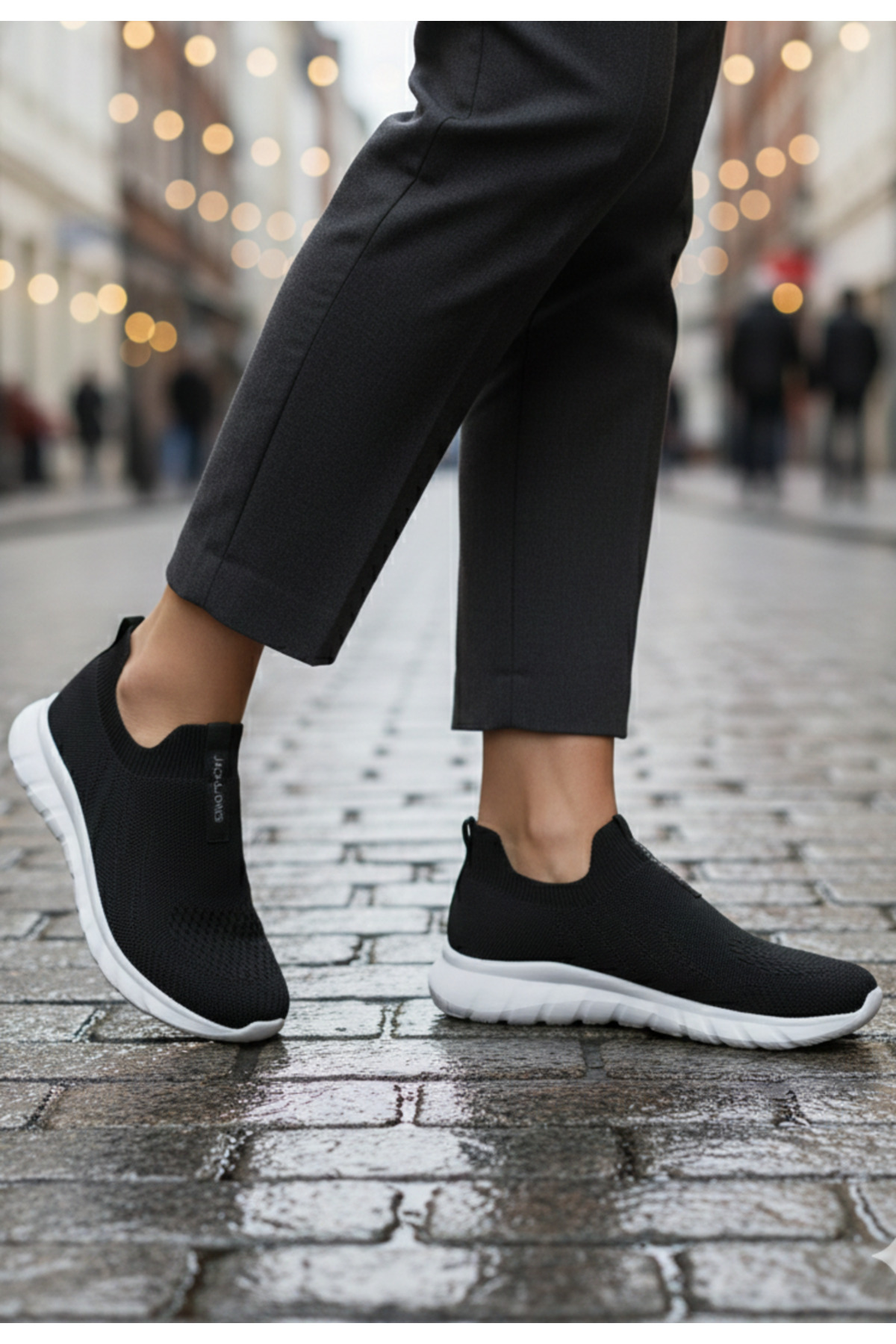 کفش اسنیکر مردانه راسته | جک اند جونز Jack & Jones 12184170 - تصویر 3