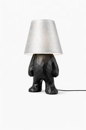 ZORO Modern Lamba Adam Masa Lambası | Siyah Abajur | Çocuk Odası & Masa Üstü ...