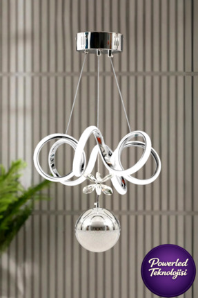 Luna Lighting Barcelona Model Krom Kaplama Beyaz Işık Metal Salon Mutfak Otur...