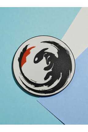 3D Layshop 4'lü Set: Dişsiz (Toothless) Kuyruk Logosu Bardak Altlığı(4 adettir)