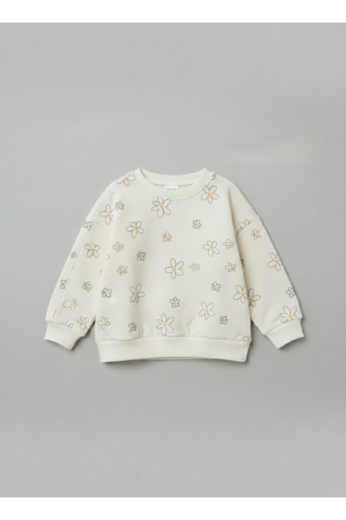 LOGO AKSESUAR Çocuk Pamuk Renkli Baskılı Oversize 2 İp 2'li Sweatshirt fotoğrafı 5 (önizleme)