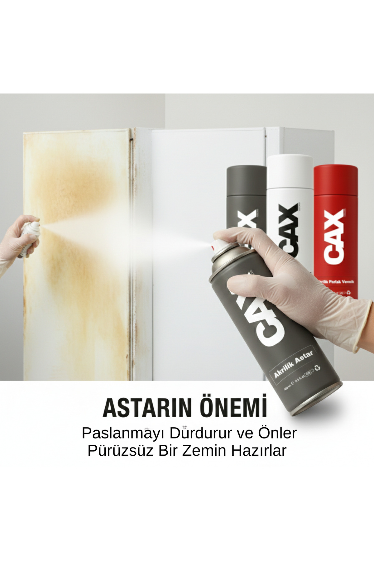 اسپری آستار اکریلیک خاکستری 400ml - پرایمر پرکننده برای سطوح فلزی و چوبی - با قدرت پوشش بالا
