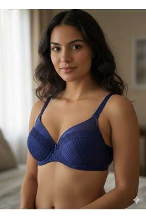 Ecem Yumuşak Dokulu Fitilli Destekli Kadın Sütyen