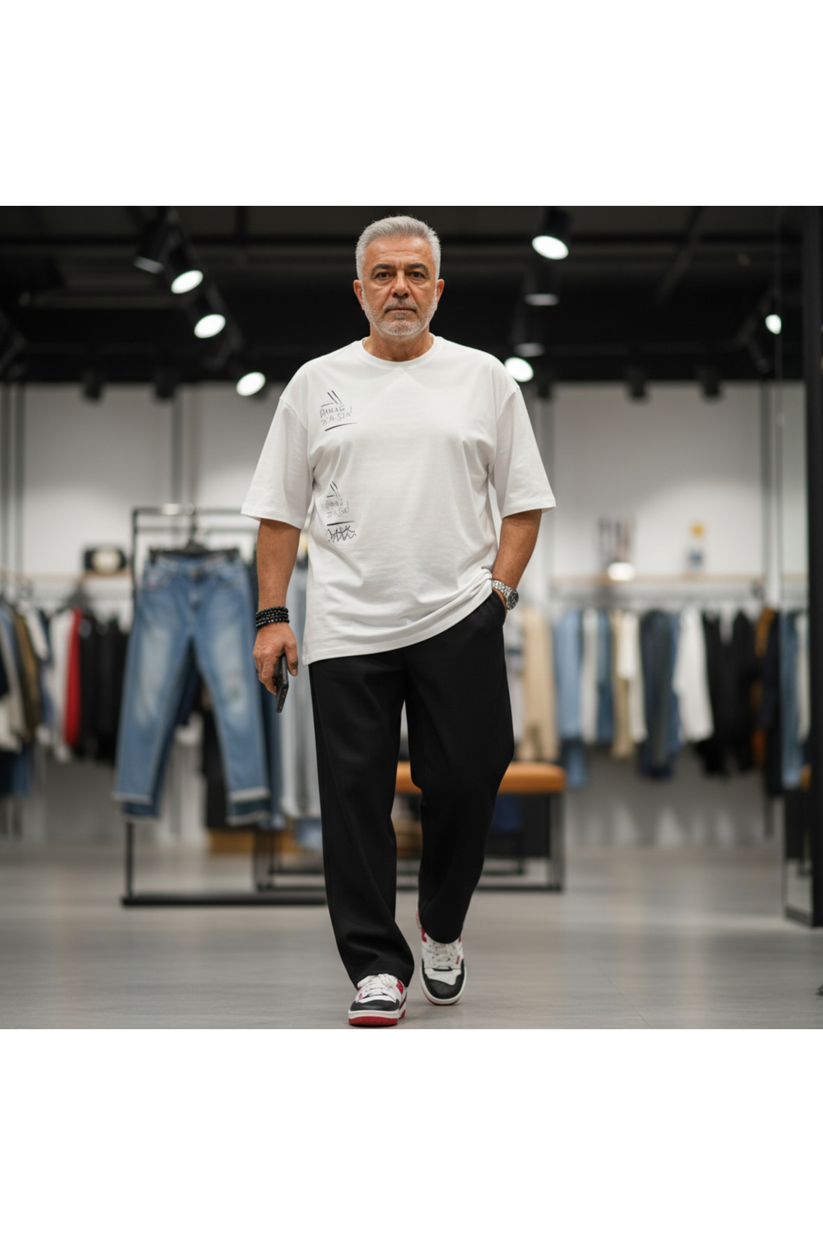 Kaizer Jeans Battal Büyük Beden Erkek Siyah Kot Pantolon görsel 2