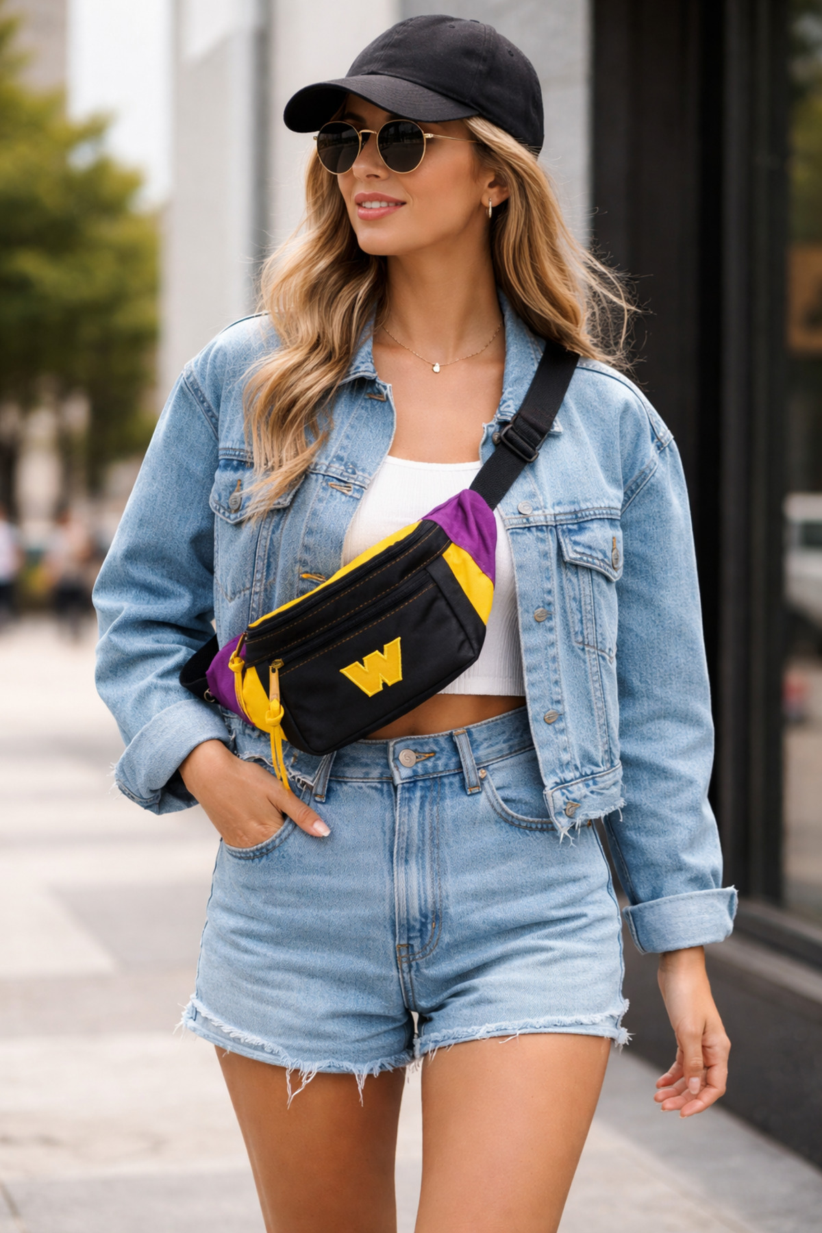 street&bagdnz Su Geçirmez Vintage Style Bel Çantası Günlük Seyahat Kullanım Ayarlanabilir Askılı